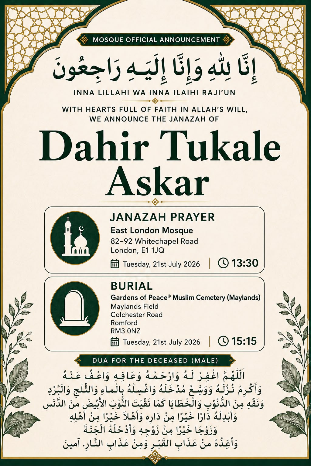 Burial